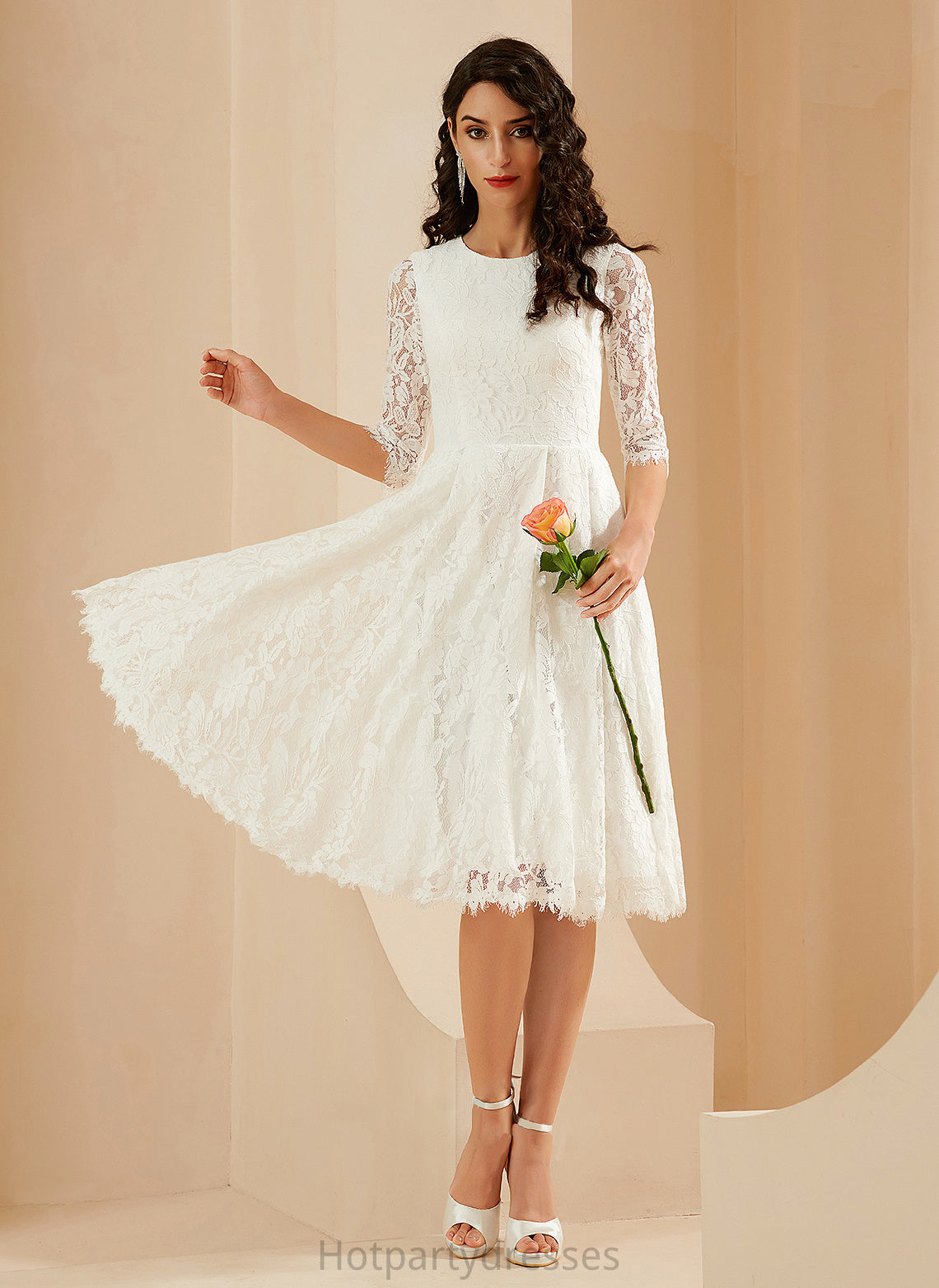 Dress Wedding Knee-Length A-Line Wedding Dresses Jolie