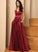 A-Line V-neck Neckline Silhouette Fabric Floor-Length Embellishment Pockets Length Shyanne A-Line/Princess Sleeveless Bridesmaid Dresses