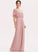 Floor-Length Length Embellishment Sheath/Column SplitFront Fabric Straps Silhouette Kathryn A-Line/Princess Floor Length Off The Shoulder Bridesmaid Dresses