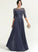 A-Line Scoop Sequins Prom Dresses Neck Chiffon Jazmyn With Floor-Length
