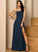A-Line SplitFront Neckline Length Embellishment Silhouette Fabric Floor-Length SquareNeckline Karen Taffeta Sleeveless Bridesmaid Dresses