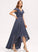 Neckline V-neck Fabric Ruffle A-Line Embellishment Lace Silhouette Length Asymmetrical Ariella Sleeveless Bridesmaid Dresses