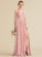 A-Line Split Prom Dresses Front Chiffon Madilynn Lace With Floor-Length Sweetheart