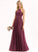 Neckline Fabric Straps Length Silhouette Floor-Length SquareNeckline Lace A-Line Roselyn Natural Waist Floor Length Bridesmaid Dresses