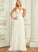 Wedding Dresses Sweep Chiffon Train A-Line V-neck Wedding Fernanda Dress Lace Lace With
