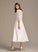 Cloe Wedding Dress Neck Pockets A-Line Wedding Dresses With Scoop Tea-Length