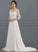 Beading Lace With Luz Chiffon Wedding Dresses Dress V-neck Wedding Sweep Sequins Train A-Line
