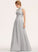 Fabric Length Silhouette Floor-Length Ruffle A-Line Embellishment Neckline HighNeck Adriana Sleeveless Scoop Bridesmaid Dresses