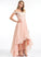 Chiffon Prom Dresses Christina Off-the-Shoulder A-Line With Sequins Asymmetrical