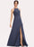 Neckline Embellishment A-Line Fabric Lace Silhouette Halter Floor-Length Length SplitFront Kyleigh A-Line/Princess Bridesmaid Dresses