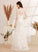 Dress Train With Split Sequins Sweep Wedding Dresses Beading A-Line Front Cornelia V-neck Wedding