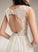 V-neck Dress With A-Line Wedding Court Sequins Miranda Wedding Dresses Train