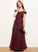 Floor-Length Chiffon Off-the-Shoulder A-Line With Ruffle Junior Bridesmaid Dresses Melany