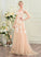 Train Wedding Kaylen Sweep Dress Tulle V-neck Wedding Dresses A-Line