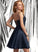 Sequins With Neckline Satin Prom Dresses Sherlyn Short/Mini Lace A-Line Square