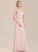 Sweetheart Floor-Length Neckline Ruffle Fabric Length Embellishment Silhouette A-Line Danielle Spaghetti Staps Natural Waist Bridesmaid Dresses