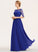 Floor-Length Silhouette Off-the-Shoulder Neckline Length A-Line Fabric Ruffle Embellishment Lea A-Line/Princess Sleeveless Bridesmaid Dresses