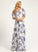 Sequins Silhouette V-neck Neckline Floor-Length Length A-Line Fabric Embellishment Pleated Estrella A-Line/Princess Bridesmaid Dresses