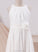 Flower(s) Neck Junior Bridesmaid Dresses With A-Line Chiffon Scoop Ankle-Length Ashly