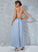 Cowl Neck With Split Front Prom Dresses Ankle-Length A-Line Miriam