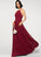 Neckline SquareNeckline Straps Fabric A-Line ScoopNeck Silhouette Floor-Length Length Adeline Sleeveless Natural Waist Bridesmaid Dresses