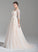 Beading Ball-Gown/Princess With Appliques Wedding Dresses Tulle Sequins Court Train V-neck Lace Cora Bow(s) Wedding Dress