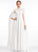 Wedding Chiffon Floor-Length A-Line Dress Rihanna Neck Wedding Dresses High