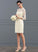Lace Wedding Neck Dress High Wedding Dresses Sheath/Column Knee-Length Kathy