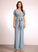 Embellishment Ruffle Floor-Length Length V-neck Neckline Fabric Straps Rosemary Natural Waist Short Sleeves V-Neck Bridesmaid Dresses
