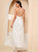 A-Line V-neck Ankle-Length Wedding Alma Wedding Dresses Dress