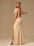 V-neck SplitFront Fabric Length Floor-Length Embellishment Neckline Silhouette A-Line Kyla A-Line/Princess V-Neck Bridesmaid Dresses