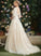 Train A-Line With Alyson V-neck Court Wedding Wedding Dresses Dress Sequins