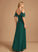 V-neck A-Line Embellishment Silhouette Fabric Length Ruffle Neckline Floor-Length Princess V-Neck A-Line/Princess Bridesmaid Dresses