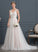 Lucia V-neck Wedding Beading With Wedding Dresses Court Train A-Line Tulle Dress