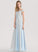 Carley A-Line Floor-Length With Off-the-Shoulder Beading Chiffon Sequins Prom Dresses