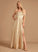 Pockets A-Line Embellishment Silhouette Floor-Length SplitFront Length Fabric Off-the-Shoulder Neckline Jessie Straps Bridesmaid Dresses