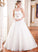 Organza Beading Ball-Gown/Princess Sequins Dress Sweetheart Ruffle Floor-Length Kay Wedding Dresses With Wedding