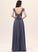 V-neck A-Line Silhouette Fabric Neckline Length Embellishment Floor-Length SplitFront Paola Sleeveless Floor Length Bridesmaid Dresses