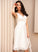 Sahna Dress V-neck Wedding Dresses Knee-Length A-Line Wedding
