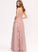 CascadingRuffles Silhouette Embellishment A-Line Floor-Length Length Neckline V-neck Fabric Ruffle Yamilet Sheath/Column Bridesmaid Dresses