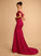 Floor-Length Off-the-Shoulder With Prom Dresses Trumpet/Mermaid Bailee Stretch Sequins Crepe