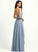Asymmetrical Length A-Line Fabric V-neck Silhouette Straps Neckline Rayna A-Line/Princess Sleeveless Natural Waist Bridesmaid Dresses