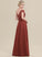 Silhouette Off-the-Shoulder Neckline Fabric Embellishment Ruffle A-Line Floor-Length Length Leia Floor Length A-Line/Princess Bridesmaid Dresses