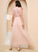 Ankle-Length Tulle Length V-neck Fabric Straps A-Line Silhouette Neckline Jane V-Neck Sleeveless Bridesmaid Dresses