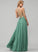 Silhouette Floor-Length Neckline Fabric Straps A-Line SquareNeckline Length Kailyn Floor Length V-Neck Sleeveless Bridesmaid Dresses