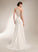 Wedding Sheath/Column Wedding Dresses V-neck With Train Court Madalynn Dress Lace