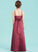 Square With Junior Bridesmaid Dresses Satin Neckline Floor-Length Bow(s) Kendall A-Line