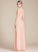 Bow(s) Embellishment Silhouette Beading Floor-Length Neckline Fabric Length A-Line ScoopNeck Natalia Natural Waist Bridesmaid Dresses