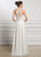 With Chiffon A-Line Neck Brianna Beading Wedding Dress Sequins Floor-Length Wedding Dresses Scoop