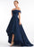 Off-the-Shoulder Satin Asymmetrical Prom Dresses Natalia Ball-Gown/Princess